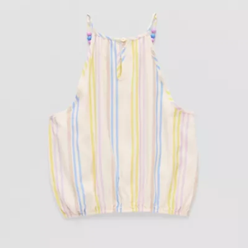 Thereabouts Little & Big Kid Girls Square Neck Sleeveless Tank Top