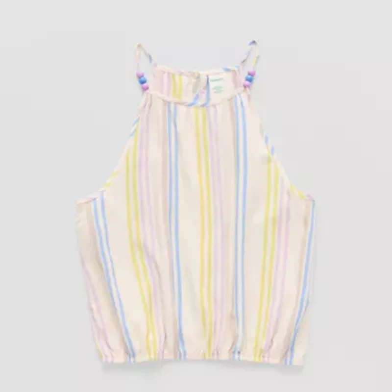 Thereabouts Little & Big Kid Girls Square Neck Sleeveless Tank Top