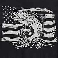 Mens Crew Neck Short Sleeve Regular Fit Big and Tall Graphic T-Shirt