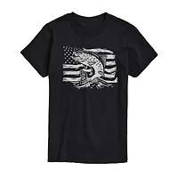 Mens Crew Neck Short Sleeve Regular Fit Big and Tall Graphic T-Shirt