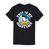 Mens Crew Neck Short Sleeve Regular Fit Donald Duck Big and Tall Graphic T-Shirt