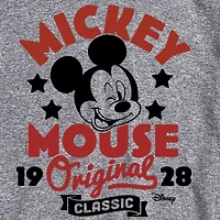 Mens Crew Neck Short Sleeve Regular Fit Mickey Mouse Big and Tall Graphic T-Shirt
