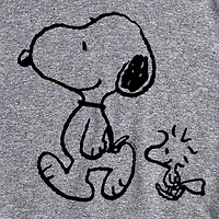 Mens Crew Neck Short Sleeve Regular Fit Peanuts Big and Tall Graphic T-Shirt