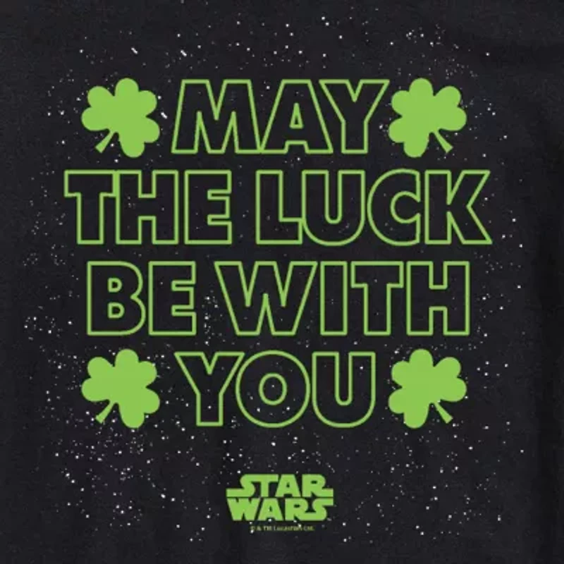 Mens Crew Neck Short Sleeve Regular Fit Star Wars Big and Tall Graphic T-Shirt