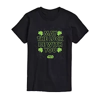 Mens Crew Neck Short Sleeve Regular Fit Star Wars Big and Tall Graphic T-Shirt