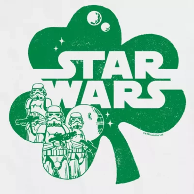 Mens Crew Neck Short Sleeve Regular Fit Star Wars Big and Tall Graphic T-Shirt