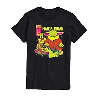 Mens Crew Neck Short Sleeve Regular Fit Star Wars Big and Tall Graphic T-Shirt