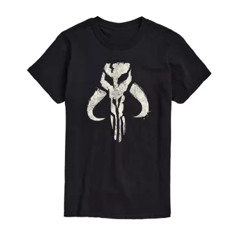 Mens Crew Neck Short Sleeve Regular Fit Star Wars Big and Tall Graphic T-Shirt