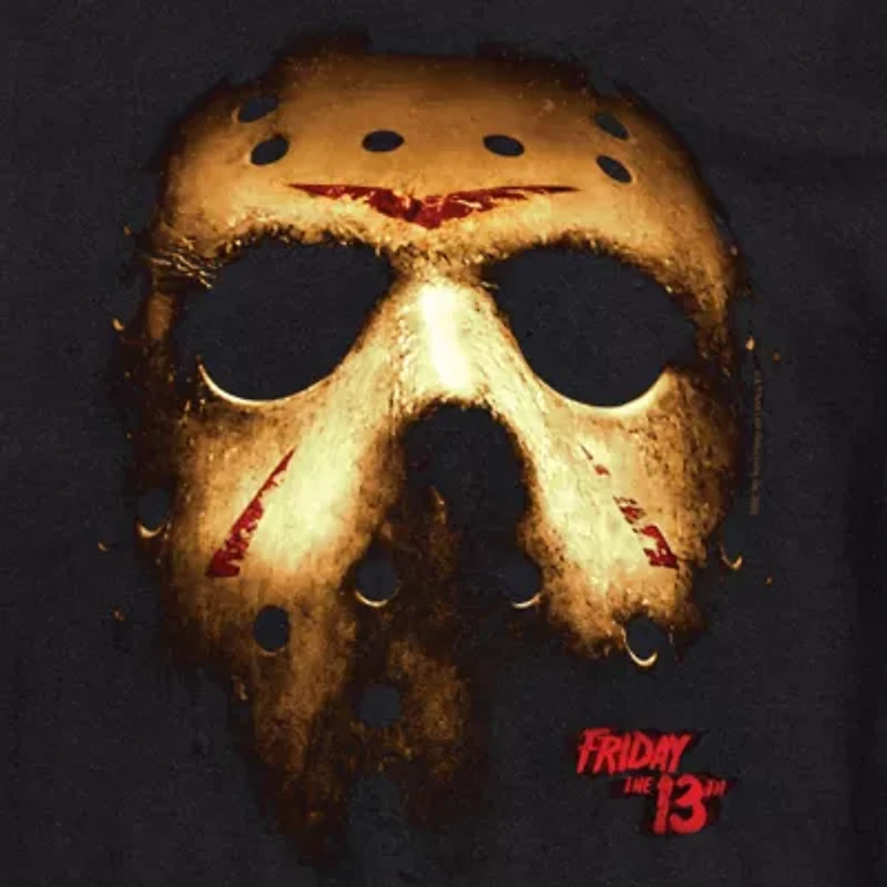 Friday The 13th Mens Crew Neck Short Sleeve Regular Fit Big and Tall Graphic T-Shirt