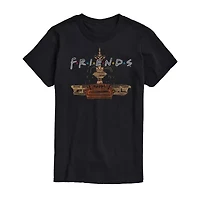 Mens Crew Neck Short Sleeve Regular Fit Friends Big and Tall Graphic T-Shirt