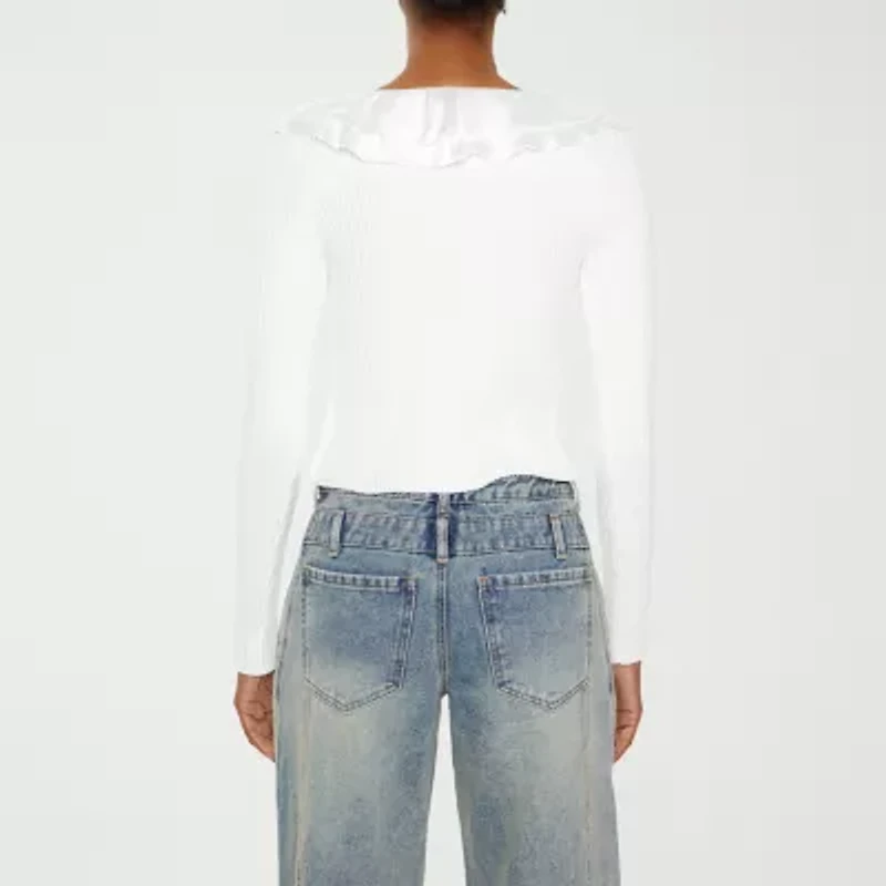 Forever 21 Juniors Womens Long Sleeve Pullover Sweater