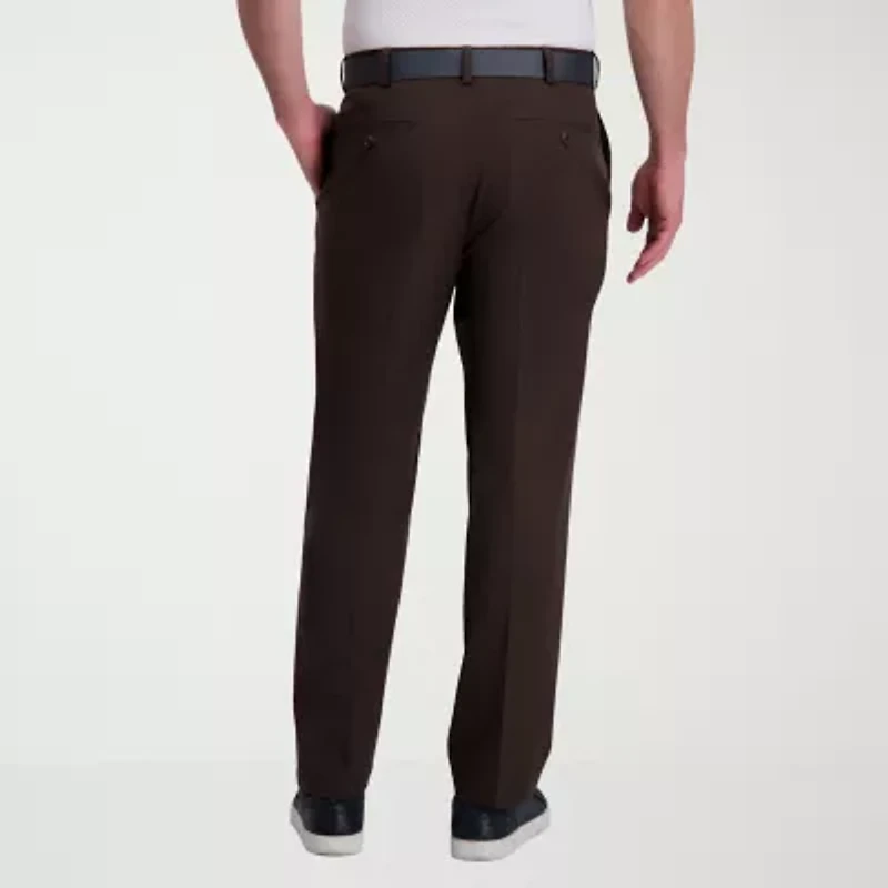 Haggar Cool Right Performance Flex Mens Classic Fit Flat Front Pant
