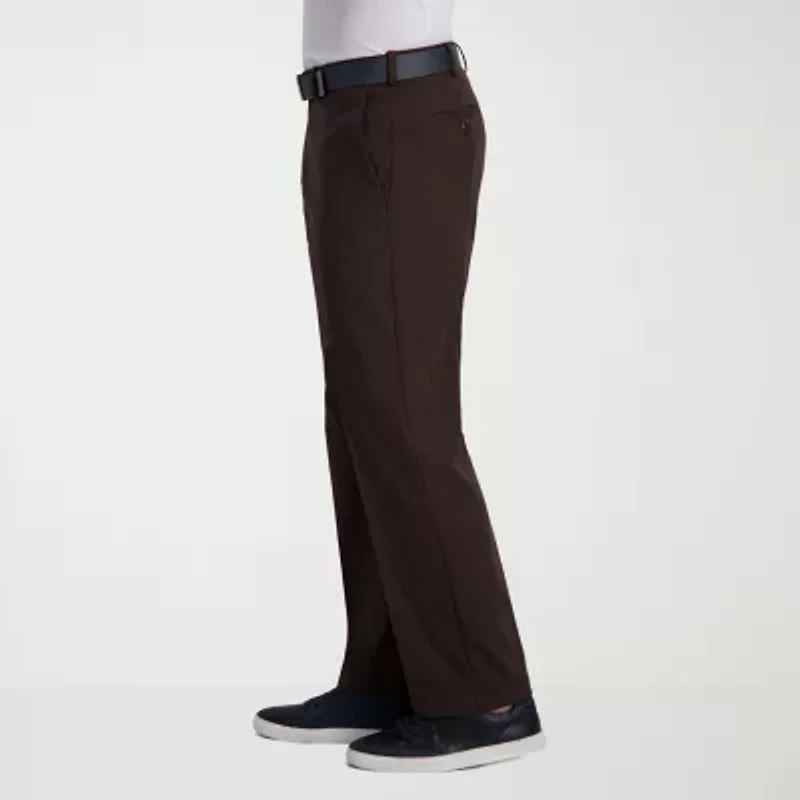 Haggar Cool Right Performance Flex Mens Classic Fit Flat Front Pant