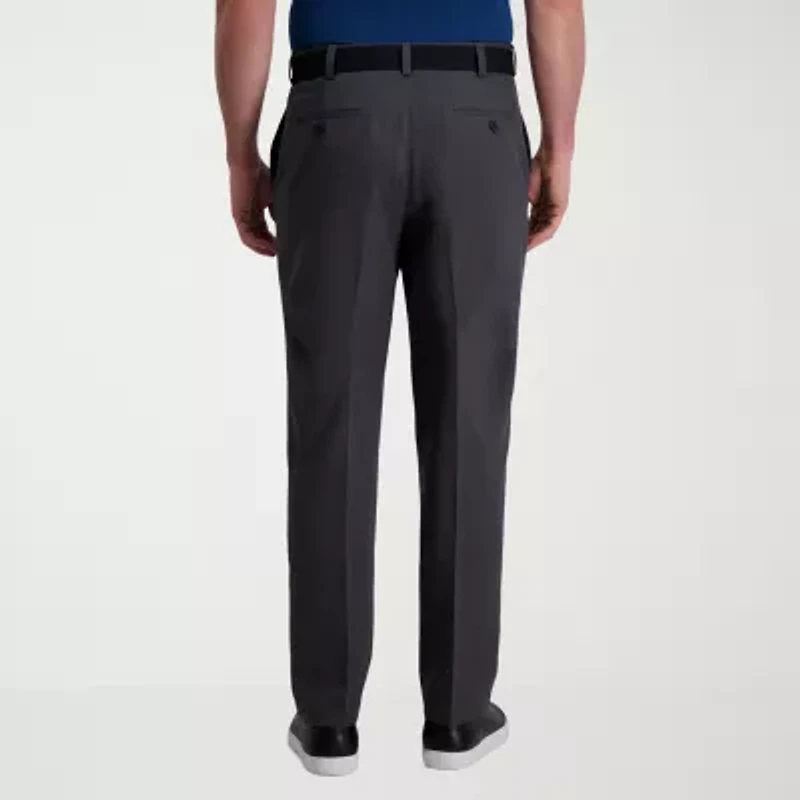 Haggar Cool Right Performance Flex Mens Classic Fit Flat Front Pant