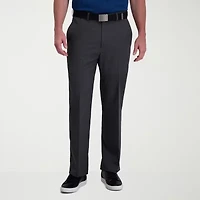 Haggar Cool Right Performance Flex Mens Classic Fit Flat Front Pant