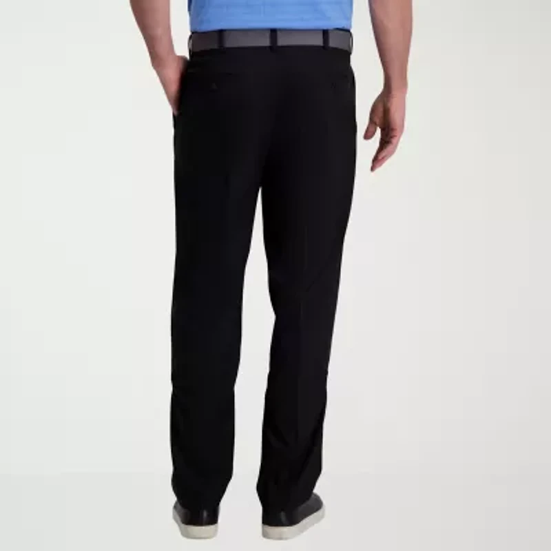 Haggar Cool Right Performance Flex Mens Classic Fit Pleated Pant