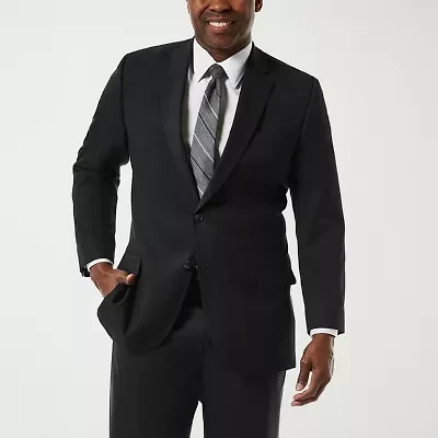 Haggar JMH Premium Stretch Sharkskin Mens Fabric Classic Fit Big and Tall Suit Jacket