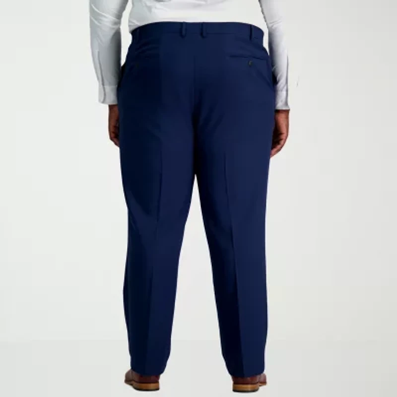 Haggar Smart Wash With Repreve Mens Classic Fit Big and Tall Dress Flat Front Pant