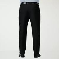 Haggar Premium Comfort Expandable Waist Mens Classic Fit Big and Tall Dress Flat Front Pant