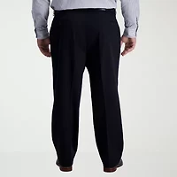 Haggar Iron Free Premium Khaki Mens Classic Fit Big and Tall Flat Front Pant