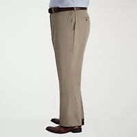 Haggar Iron Free Premium Khaki Mens Classic Fit Big and Tall Flat Front Pant