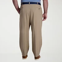 Haggar Cool Right Performance Flex Mens Classic Fit Big and Tall Pleated Pant