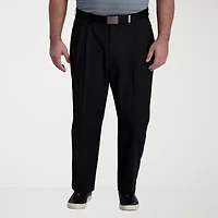 Haggar Cool Right Performance Flex Mens Classic Fit Big Pleated Pant