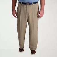Haggar Cool Right Performance Flex Mens Classic Fit Big and Tall Pleated Pant