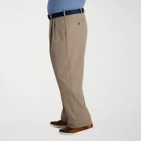 Haggar Cool Right Performance Flex Mens Classic Fit Big and Tall Pleated Pant