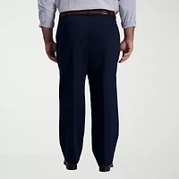 Haggar Iron Free Premium Khaki Mens Classic Fit Big and Tall Pleated Pant