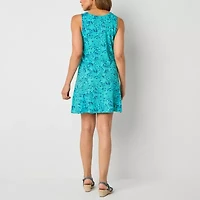 St. John's Bay Womens Tall Sleeveless Midi Swing Dresses