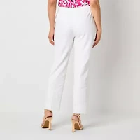 Black Label by Evan-Picone Linen Blend Womens Classic Fit Straight Suit Pant
