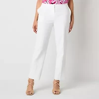 Black Label by Evan-Picone Linen Blend Womens Classic Fit Straight Suit Pant