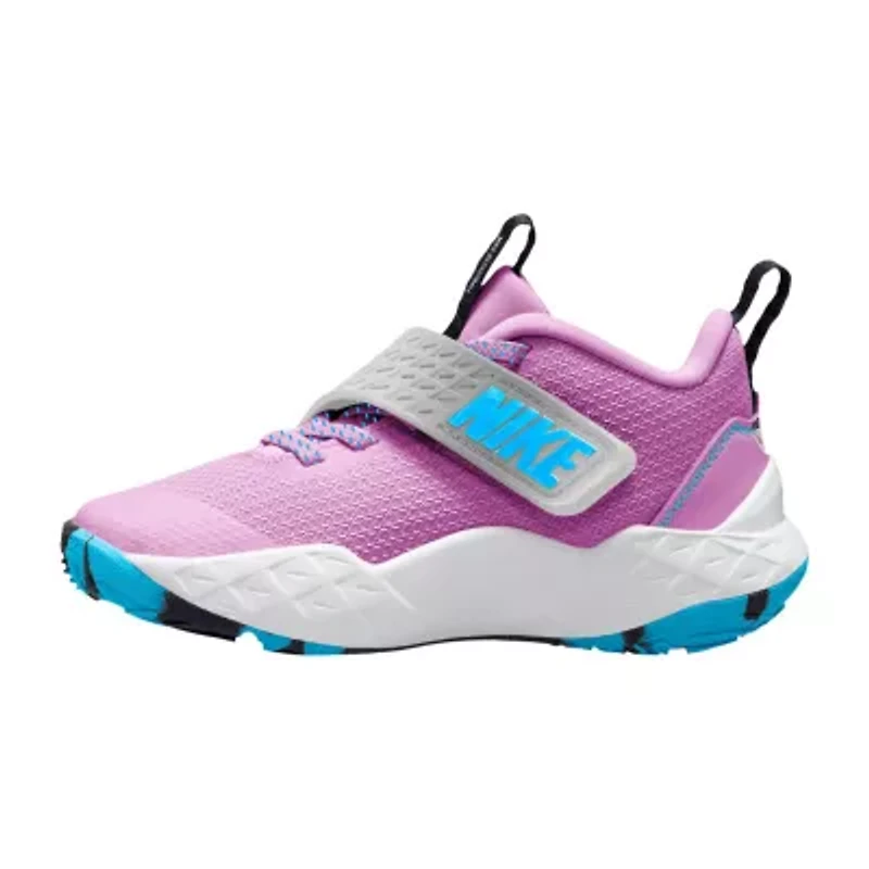 Nike Team Hustle D 12 Little Kid Girls Basketball Shoes
