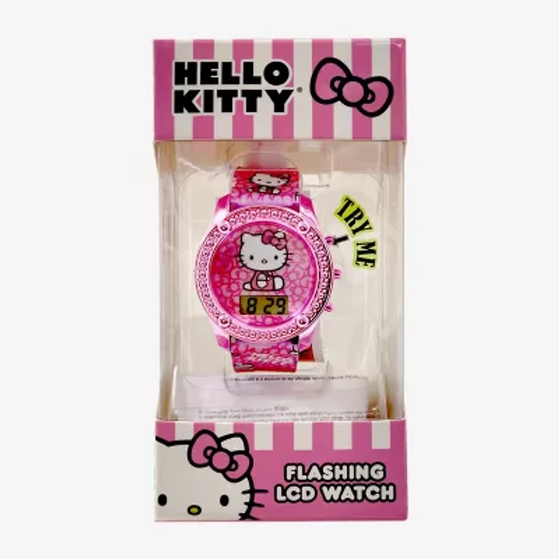 Hello Kitty Girls Digital Multicolor Strap Watch Hk4333jc