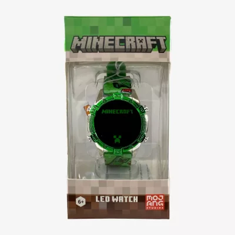 Minecraft Boys Digital Multicolor Watch Boxed Set Min4342jc