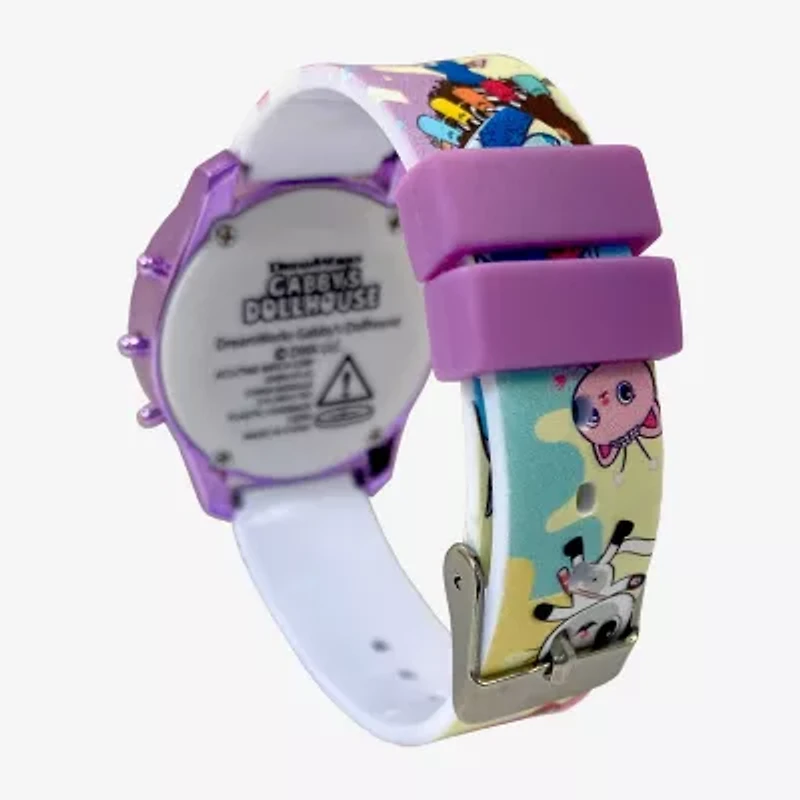Gabby's Dollhouse Girls Digital Multicolor Strap Watch Gab4151jc