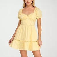 Trixxi Womens Juniors Fit + Flare Dress