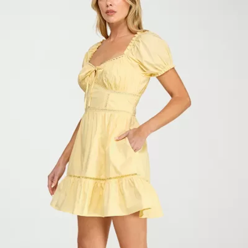 Trixxi Womens Juniors Fit + Flare Dress