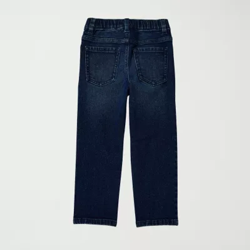 Okie Dokie Toddler & Little Boys Adjustable Waist Straight Leg Jean