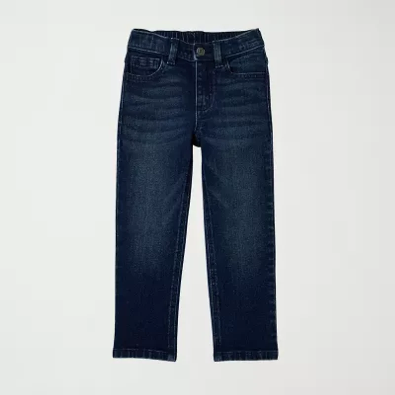 Okie Dokie Toddler & Little Boys Adjustable Waist Straight Leg Jean