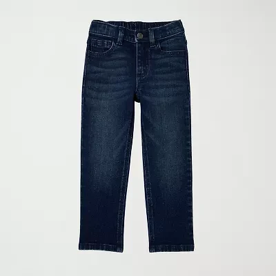 Okie Dokie Toddler & Little Boys Adjustable Waist Straight Leg Jean