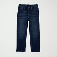 Okie Dokie Toddler & Little Boys Adjustable Waist Straight Leg Jean