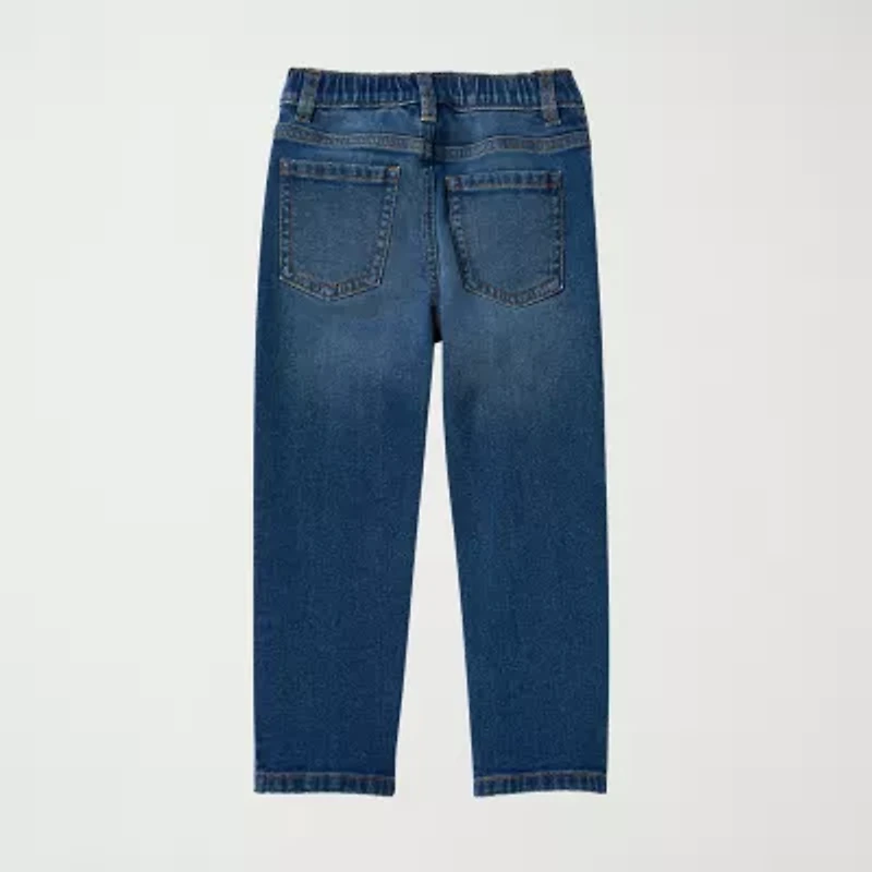Okie Dokie Toddler & Little Boys Adjustable Waist Straight Leg Jean