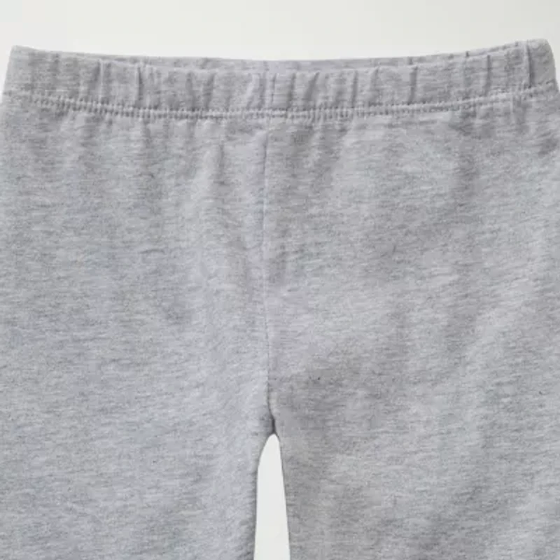 Okie Dokie Toddler Girls Full Length Cotton Leggings