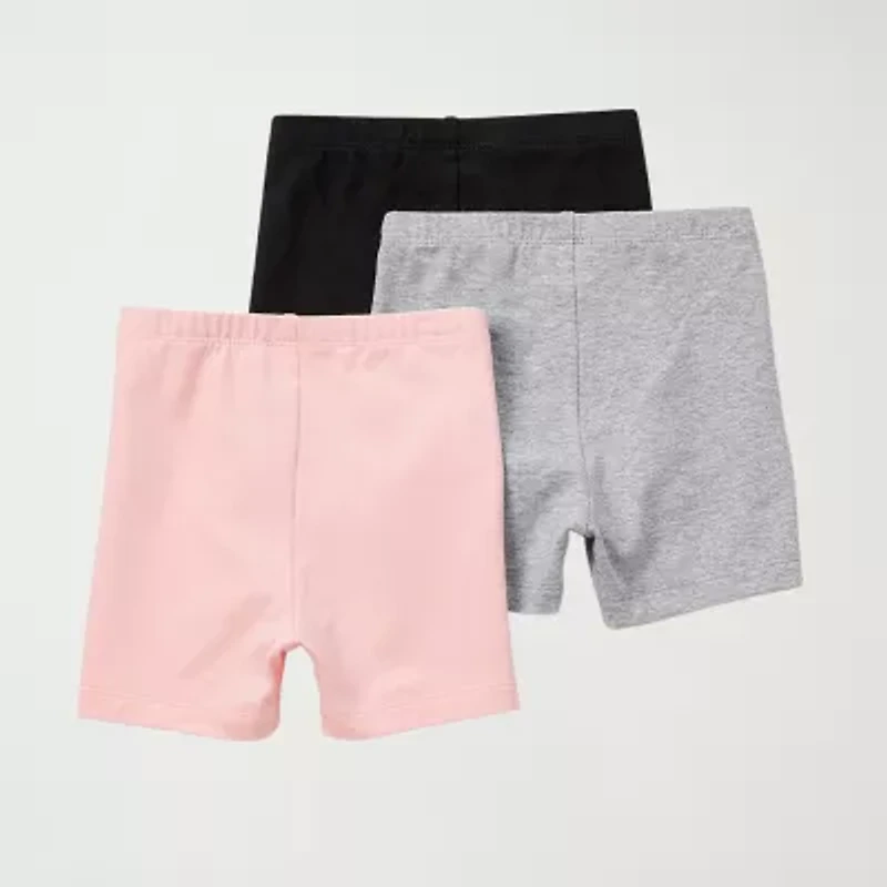 Okie Dokie Toddler & Little Girls 3-pc. Bike Short