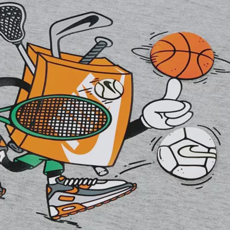Nike Little Boys Crew Neck Short Sleeve Regular Fit Graphic T-Shirt