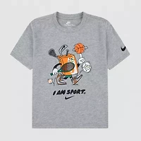Nike Little Boys Crew Neck Short Sleeve Regular Fit Graphic T-Shirt