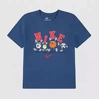 Nike Little Boys Crew Neck Short Sleeve Regular Fit Graphic T-Shirt