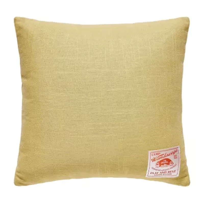 Makers Collective Camp Wandawega Pointer Chainstitched Square Throw Pillow